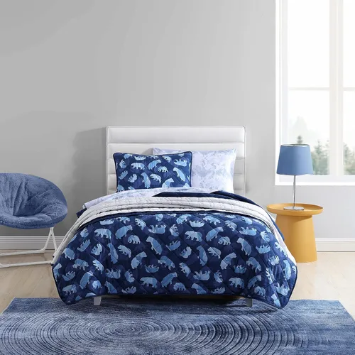 Vista 18 de Eddie Bauer - Juego de edredón twin, ropa de cama de algodón naturalmente suave con una sensación ligera para comodidad durante todo el año Marrón