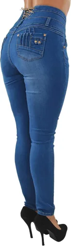 Vista 6 de Fashion2Love - Pantalones colombianos levanta glúteos, ajustados, de cintura alta (ML1)