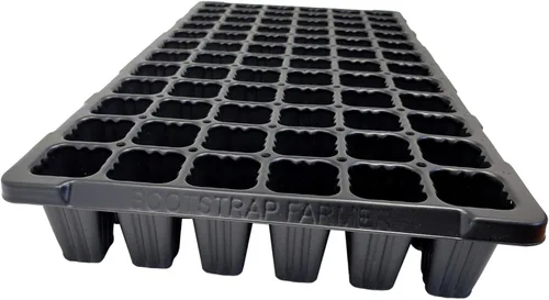 Vista 2 de Bootstrap Farmer - 72 celdas charola para esquejes – Plantación de semillas, Tierra y cultivos hidropónicos., Negro
