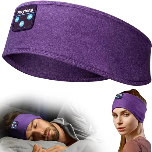Vista 17 de Perytong: Audífonos para dormir de Bluetooth, diadema para dormir, ultra suave para durmientes laterales, regalos para dormir para hombres y mujeres