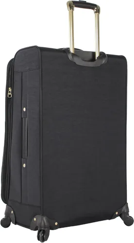 Vista 3 de Steve Madden Colección de equipajes de diseñador 3 piezas Softside expansible ligero juego de viaje incluye bolsa debajo del asiento 20 pulgadas