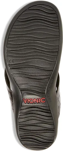 Vista 6 de Vionic Dillon Sandalias de descanso para caminar con poste, puntera y soporte de arco ortopédico oculto, para mujer