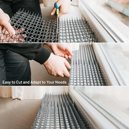 Vista 5 de Paquete de 10 alfombrillas extra grandes para gatos – Tapete de 16.5 x 13.4 pulgadas con picos de 1 pulgada es perfecto para mantener a los gatos