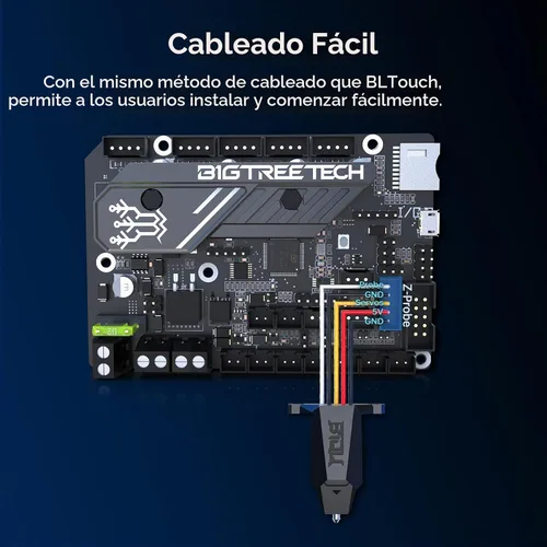 Vista 5 de BIQU MicroProbe V2.0 + Soporte de montaje para BIQU B1/H2/Ender-3/Ender-3 V2 Kit de sensor de nivelación de cama automático 3D Herramienta