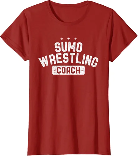 Vista 79 de Camiseta vintage de lucha libre Sumo Entrenador de lucha libre, Negro, S
