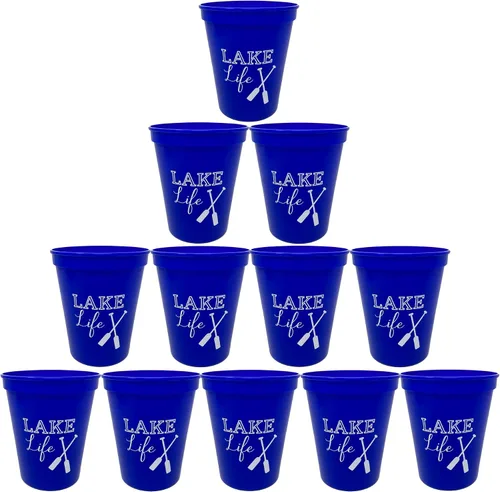 Vista 5 de Celebration Saying Party Cups – 12 Beer Pong Champion (combo rojo/azul)