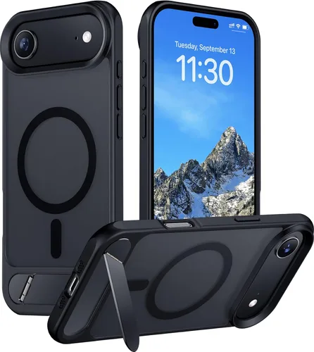 Vista 21 de Funda para iPhone 11 con compatibilidad magnética, [Soporte invisible incorporado][Compatible con MagSafe]