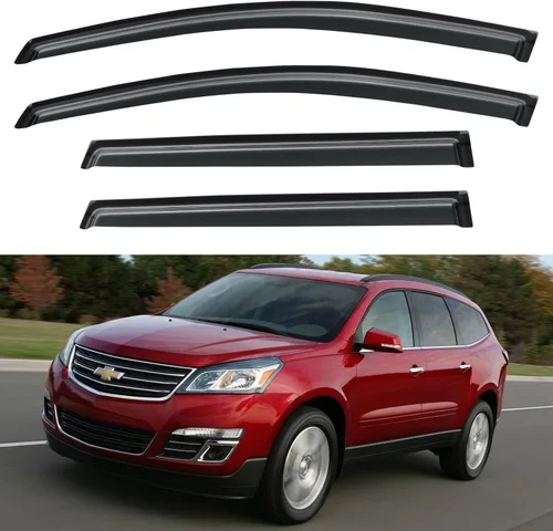 Vista 180 de YQAUTEC - Viseras para ventana, protectores contra la lluvia, compatibles con Subaru WRX 2015-2021, deflectores de viento para ventanas, viseras