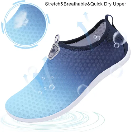 Vista 3 de Zapatos de agua Spesoul para mujer y hombre, transpirables, de secado rápido, suaves, estilo pies descalzos, para senderismo, natación, playa, surf