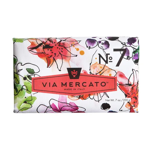 Vista 13 de Via Mercato Barra de jabón italiana (7.05 oz), n.º 2 - Té verde y almizcle blanco
