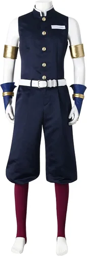 Vista 2 de Uzui Tengen - Disfraz de cosplay de anim Demon Cosplay conjunto completo para fiesta de Halloween