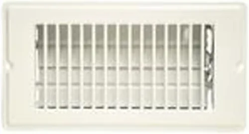 Vista 3 de DANCO Registro de piso de acero de 4 x 10 pulgadas con caída de 1-5/16 pulgadas, blanco, 1 paquete (62070)