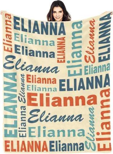 Vista 34 de Manta personalizada con nombre, manta personalizada con nombre, manta personalizada para adultos, niños y bebés, manta personalizada con monograma