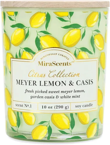 Vista 7 de Citrus Candle - Velas perfumadas de lavanda naranja, 10 onzas