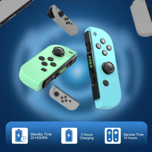 Vista 3 de Gamepad Controller for Switch,Wireless Controller Replacement for Switch Controller Support Motion ControlDual VibrationDSA