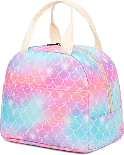 Vista 10 de Lonchera con diseño de aguacate para mujeres y niñas, con aislamiento, reutilizable, para niños, adultos, escuela, trabajo, picnic, viajes
