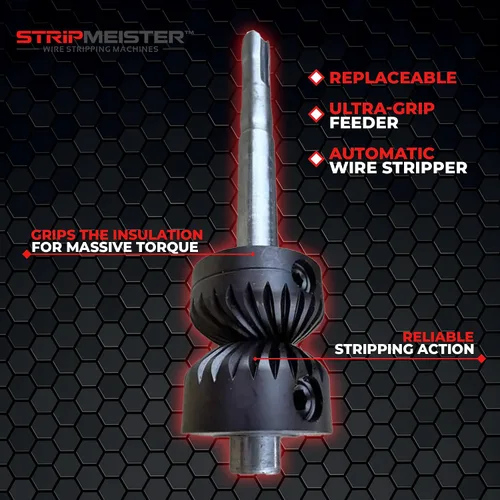 Vista 2 de StripMeister Reemplazo del alimentador de agarre ultra E350x/E500 Pro - Reemplazo del ensamblaje del alimentador y eje para la máquina pelacables