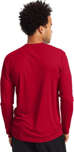 Vista 3 de Hanes Hombre de manga larga fresca DRI camiseta UPF 50+, XX-Large, 2 Pack, Navy
