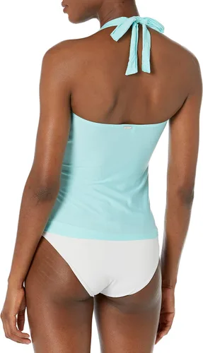 Vista 8 de DKNY Top tankini con cuello en V estándar para mujer