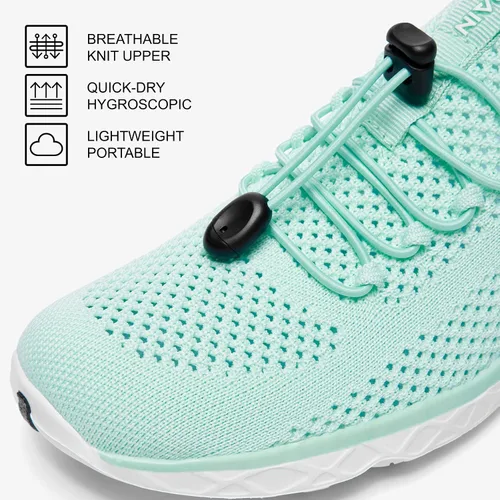 Vista 4 de KOLILI Zapatos de agua elegantes para mujer, zapatos de tenis para caminar con soporte de arco, lo mejor para deportes acuáticos, viajes y caminar