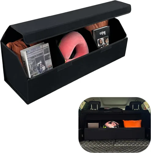 Vista 6 de Organizador plegable para maletero de automóvil, ajuste personalizado para Toyota Camry 2018-2025 Sedán, 30.7 x 11 x 11 pulgadas, caja