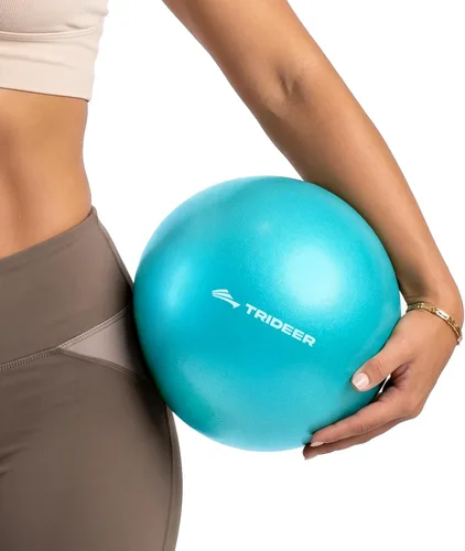 Vista 18 de Trideer Pelota de pilates de 9 pulgadas con pajita de inflado Azul bebé