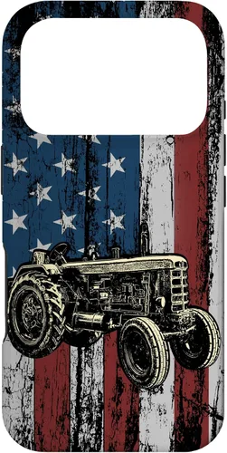 Vista 30 de Patriotic Tractor American Flag Tractor Farm Gift Farmer Case for iPhone 17