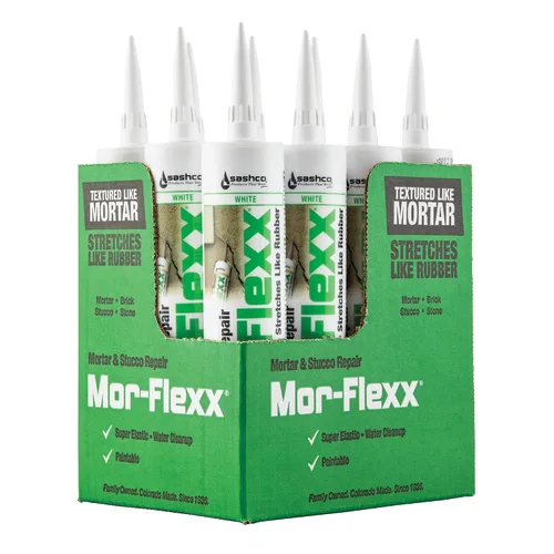 Vista 8 de Mor-Flexx - Calafateo texturizado, blanco, 10.5 onzas (paquete de 1)