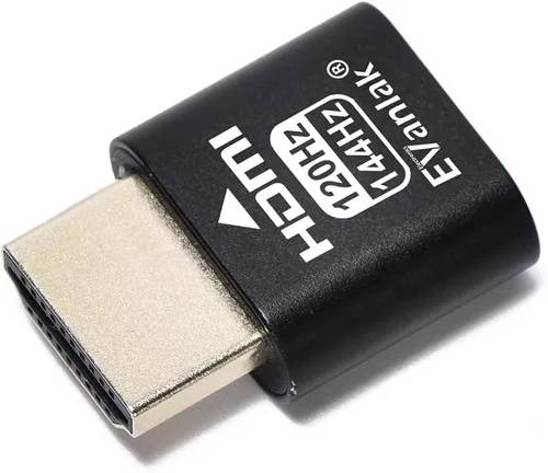 Vista 17 de EVanlak 4K 120Hz HDMI 2.1 Dummy Plug edid Headless - Emulador de pantalla virtual de alta resolución para PC, auriculares VR minería