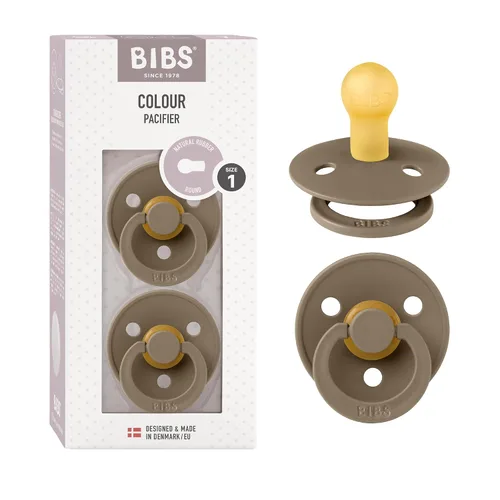 Vista 84 de BIBS - Paquete de 2 chupetes para bebés, goma natural libre de bisfenol A, hechos en Dinamarca, colección Colour, para bebés de 18+ meses, azul bebé