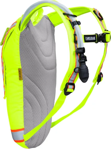 Vista 2 de CamelBak Hi‑Viz - Paquete de hidratación industrial, diseño de seguridad de alta visibilidad con depósito Crux Mil‑Spec de 85 onzas para sitios