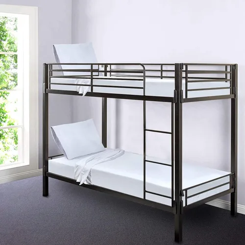 Vista 4 de Gilbins Sábana bajera ajustable de 30 x 75 pulgadas, hecha de algodón, perfecta para literas de campamento, caravanas, camas de invitados Blanco