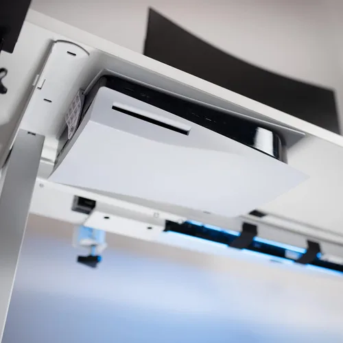 Vista 7 de VIVO Soporte de pared 2 en 1 y debajo del escritorio diseñado para consola de juegos PS5 Playstation 5 Standard y edición digital pantalla de pared