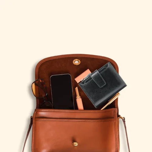 Vista 7 de Cartera pequeña de piel auténtica para mujer, con bloqueo RFID, con ventana de identificación de bolsillo, Negro -, Classic
