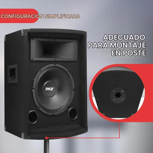 Vista 4 de PYLE-PRO PADH1079 – 500 W 10 pulgadas Gabinete de altavoces de dos vías