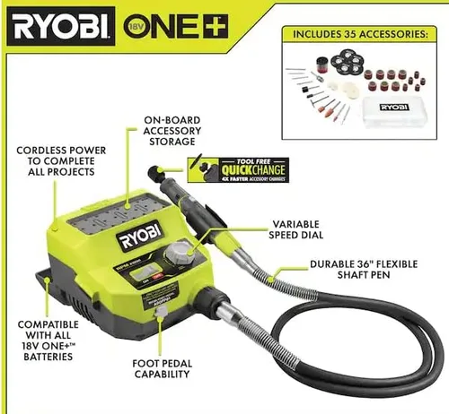 Vista 2 de Ryobi Estación de herramientas rotativas de 18 V