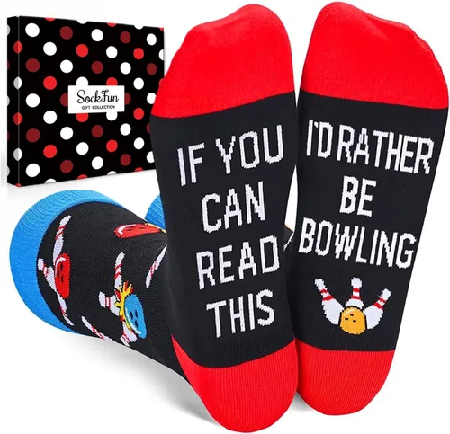 Vista 10 de Funny Socks for Men - Bowling Racing Poker Movie Lover Gifts for Teens No molestar película negro