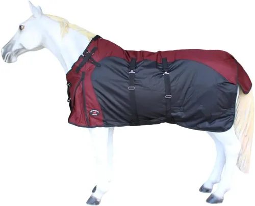 Vista 2 de CHALLENGER Manta de invierno de 60 pulgadas 1200D Horse Turnout impermeable de peso pesado 5EE20BG
