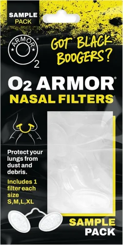 Vista 19 de O2 Armor Filtros de nariz para soldadores y alergias - Filtro de nariz para polvo - Filtros nasales para soldadura - Máscara de polvo de nariz
