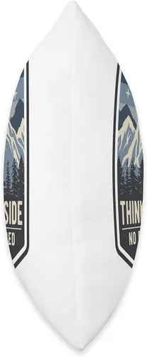 Vista 2 de Smarty Pants Designs Think Outside No requiere caja, senderismo, camping, almohada al aire libre, 16.0 x 16.0 in, multicolor