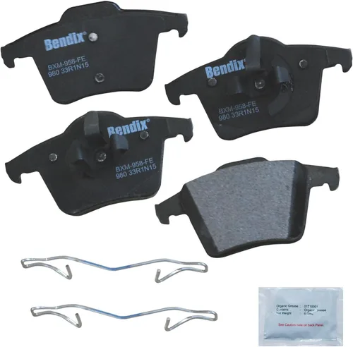 Vista 284 de Bendix Priority1 CFC154 - Juego de pastillas de freno de disco para Avanti II, Century, LeSabre, Regal, Riviera, chasis comercial, DeVille
