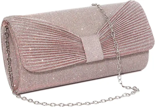 Vista 9 de Naimo - Deslumbrante bolsa pequeña de solapa, con cadena desmontable para eventos nocturnos.