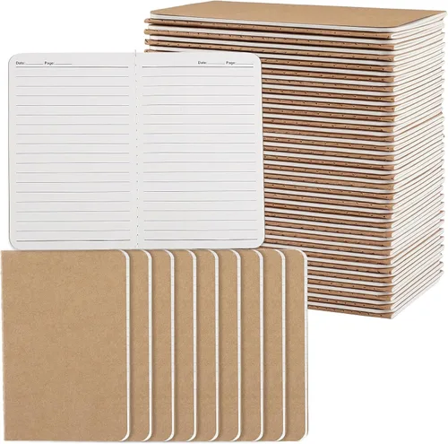 Vista 9 de BESARME 60 PCS Mini Notebooks Bulk, A6 Lined Pages, Black Cover Pocket Notebook, back to school supplies, compact journal for notes, planning