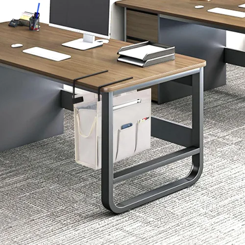 Vista 2 de MASTLU Bolsa de almacenamiento para colgar debajo del escritorio, organizador de escritorio, bolsa de almacenamiento lateral de oficina, compatible