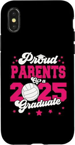 Vista 5 de iPhone 16 Parents of a 2025 Graduate Prom Graduation 25 VolleyBall Case
