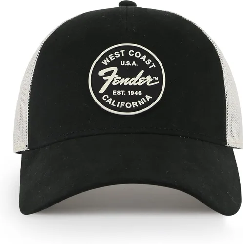 Vista 4 de AMERICAN NEEDLE Fender Guitars Patch Unisex Adjustable Snapback Baseball Hat Negro/Marfil (Sinclair)