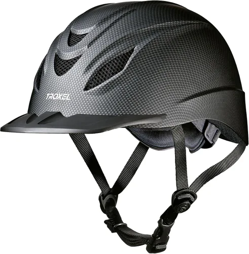 Vista 8 de Troxel Intrepid - Casco de equitación para caballos de silla, diseño ajustable de bajo perfil, equipo de seguridad para equitación