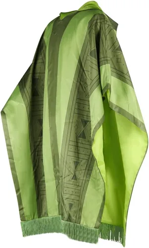 Vista 2 de Bruno Madrigal - Disfraz de Bruno Madrigal Poncho con capucha para hombre, bata verde, disfraz de Halloween Cosplay