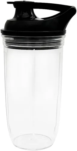 Vista 3 de Cuchilla de licuadora Square Pro de repuesto mejorada con taza de 18/24 oz y tapa para llevar, compatible con Nutri Ninja Blender BL660/BL770