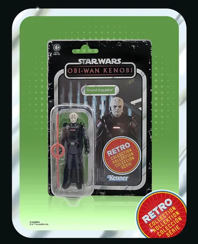Vista 2 de STAR WARS Retro Collection Grand Inquisitor Toy - Figura de acción OBI-Wan Kenobi a escala de 3.75 pulgadas, juguetes para niños de 4 años